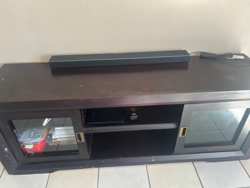 Low Rise Brown-Black TV Stand Unit photo 4
